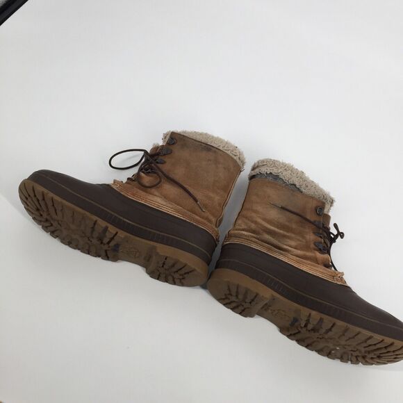 Sorel Premium Kaufman Snow Boots Size 8 Men Brown Tan Winter Fleece Liner Warm main image 7